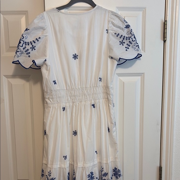 Anthropologie Somerset Dress, Eyelet, Blue and White, New with Tags - Picture 9 of 11